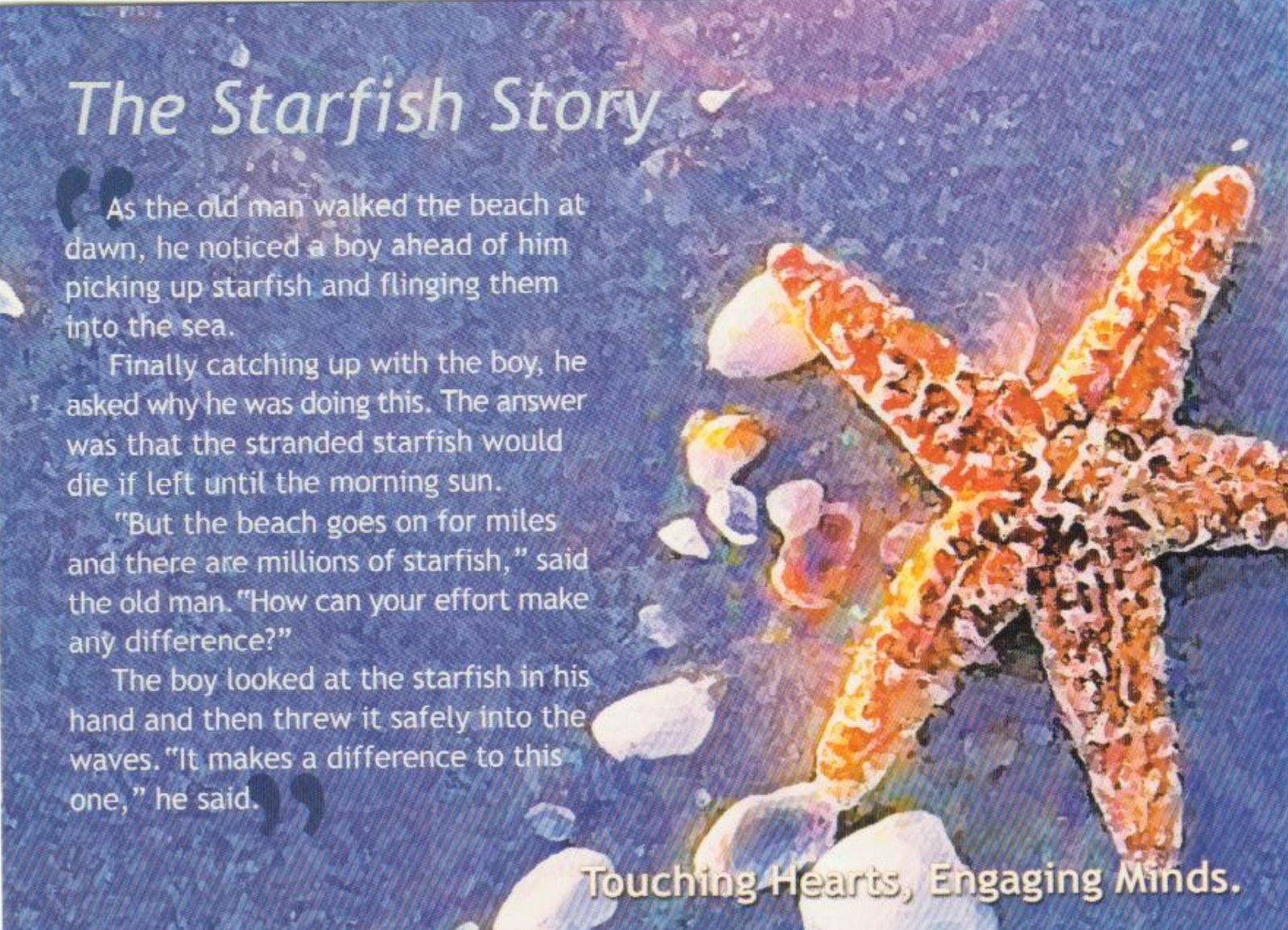 The starfish story Akashic Records Readings, Spiritual Healing